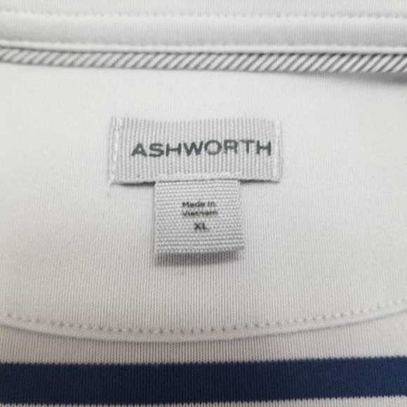 Ashworth Mens Golf Shirt Size XL Blue and Grey - Picture 3 of 7